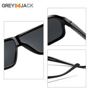 Gafas de sol Greyjack para hombre, montura TR90, UV400, polarizadas, negras, extragrandes, estilo urbano, tipo 3 - Product Image 1
