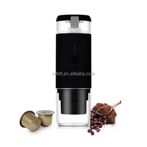 Fully Automatic Portable Mini Coffee Espresso Machine 12v Lithium Battery Rechargeable Hot Water Outdoor Capsule Coffee Machine