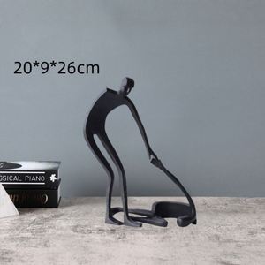 Wholesale Metal Sculpture, Geometric Design Angel Figurine for Home and Gift Decor - Product Image 2