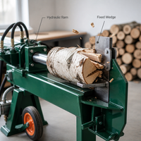 Voer 20 Ton PTO Wood Kinetic Firewood Processor Automatic Petrol Gas Fast Diesel 3-Point 20t Log Splitter with 1-Year Warranty