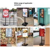 Soporte de Exhibición Móvil de Doble Cara para Carteles, con Doble Barra, para Eventos y Exposiciones, Diseño Profesional ODM