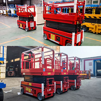 Plateforme de travail surélevée autopropulsée à batterie, ciseaux électriques de 300 kg, 6 m, 8 m, 10 m, 12 m, pour travaux mobiles