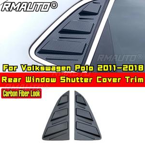 Kit de Carrocería para Volkswagen Polo 2011-2018, Cubierta de Persiana para Ventana Lateral Trasera, Color Negro Mate, Estilo Deportivo, Accesorios para Automóviles - Product Image 2