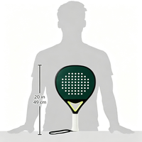 Housse de protection pour raquette de paddle-tennis, 2 bracelets, 1 grip, ensemble de raquettes de pickleball, fibre de carbone, noyau de 16 mm pour un contrôle et une rotation optimisés