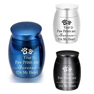 Fabrika özelleştirilebilir çevre dostu paslanmaz çelik gözyaşı kremasyon <span class=keywords><strong>Pet</strong></span> <span class=keywords><strong>Urns</strong></span> Modern el yapımı anıt köpek külleri gravür - Product Image 3