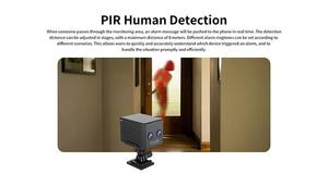 Kamera Dalam Ruangan 4G 6x Zoom Deteksi Gerakan Visi Malam Berwarna Kartu Sim Kamera Mini CCTV Berbasis Cloud Deteksi Bergerak Kamera Mini - Product Image 4