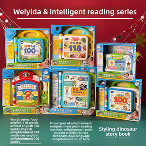 V Machine jouet <span class=keywords><strong>pour</strong></span> l'éducation précoce chinois anglais bilingue <span class=keywords><strong>Audio</strong></span> Puzzle 100 mots illumination livres d'images bébé cadeau <span class=keywords><strong>pour</strong></span> hommes - Product Image 3
