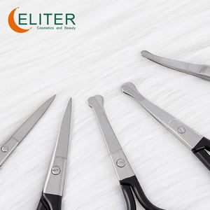 Eliter-Tijeras rectas y curvadas duraderas, de acero inoxidable, para uñas, cejas, gran oferta - Product Image 4