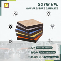 HPL Engrosado, Impermeable y Resistente al Fuego, Personalizado en Color y Forma, Material de Tablero Compacto y Duradero