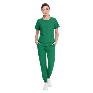 Conjunto de Uniforme Médico Unisex, Pantalones Jogger, Material Elástico de Spandex/Poliéster, Cómodo Conjunto de Pantalones y Blusa para Hospital - Product Image 5