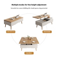 Table basse relevable personnalisée de haute qualité, table basse, table à manger, design double usage, exclusif