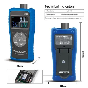 Détecteur de gaz ammoniacal HEDAO HP-5800G, testeur, moniteur, compteur professionnel, haute précision, sans alarme, pour l'industrie, la décoration, l'environnement - Product Image 3