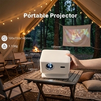 Projecteur intelligent LCD JUNUO Portable X4 AR Android 13 1920*1080P 4K 4:3/16:9 avec haut-parleurs intégrés 300 ANSI Lumens pour cinéma maison