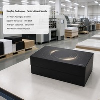 Caixa de Presente para Dispositivos de Beleza em Preto Fosco com Tampa, Impressão Personalizada, Rígida, Resistente, Reciclável, Premium, Fornecimento Direto de Fábrica