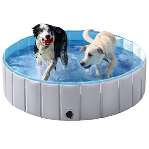 Piscina plegable para perros, piscinas de plástico duro para mascotas, bañera plegable de plástico para piscina plegable para perros - Product Image 1