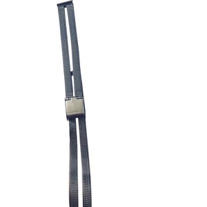 Bracelet de montre personnalisé en acier inoxydable, léger et à dégagement rapide, à double maille en métal, 16 18 20 22 24mm - Product Image 3