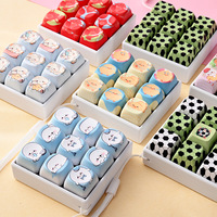 Nouveau design Porte-clés jouet de décompression anti-stress style clavier mécanique, pendentif de sac à dos, porte-clés animaux mignons