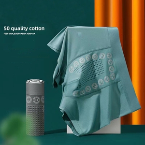 Bóxers Trunks de <span class=keywords><strong>Modal</strong></span> al por Mayor sin Costuras con Energía de Turmalina para Hombre, Ropa Interior Deportiva Transpirable y Antibacteriana para Caballero - Product Image 6