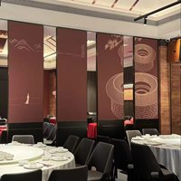 Cloison mobile moderne pliable pour hôtel, salle de banquet, salle d'exposition, salle de réunion, cadre en aluminium, tissu insonorisant