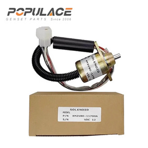 Vanne solénoïde Populace KM2V80-11700 12V pour coupure de carburant de générateur diesel - Product Image 4