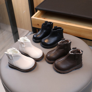 Children Girls Korean British Style Winter Autumn Soft Bottom Anti-slip Kids Girl <b>Ankle</b> Boots - Product Image 3