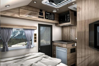 Caravane tout-terrain extensible mobile de luxe Caravane de bureau extensible mobile de luxe Remorque Auvent de voiture indépendant pour la maison