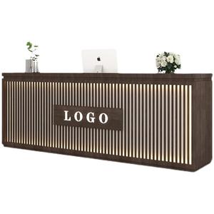 Moderna nuova Reception in legno in stile cinese per saloni di bellezza centri di salute ristoranti ufficio aziende banco Reception - Product Image 5