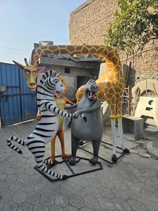 <b>Top</b> Selling Fiberglass Madagascar Statue Character Sculpture for Home Hotel Restaurant Resort Available At Export Price - Product Image 6