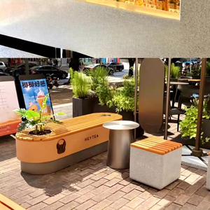 Modern Fiberglass Public Waiting <b>Bench</b> for Hotel Hospital Park Mall & School Outdoor Commercial Seating - Product Image 1