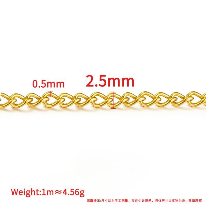 Alambre de oro al vacío, diámetro 0.5 x ancho 2.5 x 3.5 mm