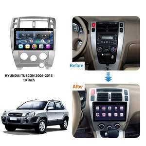 หน้าจอ 10.1 นิ้ว 2 Din ระบบ Android 15 เครื่องเสียงติดรถยนต์ Autoradio เครื่องเล่นวิดีโอ DVD มัลติมีเดีย สำหรับรถยนต์ Hyundai <span class=keywords><strong>Tucson</strong></span> ปี 2006-2013 - Product Image 2