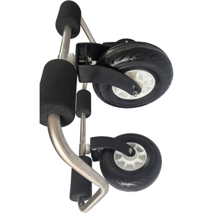 <span class=keywords><strong>Chariot</strong></span> <span class=keywords><strong>kayak</strong></span> universel à cadre en acier inoxydable avec roues réglables pour les plages et l'herbe pour les chariots à main et les chariots - Product Image 5