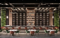 Design d'intérieur de restaurant, café, bar, hôtel moderne, aménagement d'intérieur de restaurant, mobilier de cafétéria contemporain en vente