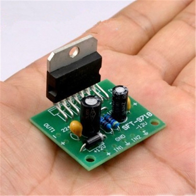 TDA7297 power amplifier is distributed in 12V and 2v and 15W+15W electronic DIY kit