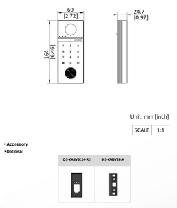 Videoportero <span class=keywords><strong>Hik</strong></span> Villa DS-KV6124-WBE1 con aplicación móvil <span class=keywords><strong>Hik</strong></span>-<span class=keywords><strong>Connect</strong></span>, control de 2 cerraduras y WIFI. - Product Image 3