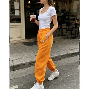 Pantalons décontractés pour femmes <span class=keywords><strong>de</strong></span> haute qualité en gros, pantalons amples pour l'automne et l'hiver, mode personnalisée avec logo, pantalons <span class=keywords><strong>de</strong></span> sport pour femmes - Product Image 2