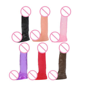 Mini Dildo de Acero Realista con Ventosa, Pene de Cristal Multicolor, Juguete Sexual Femenino, Suministro Directo de Fábrica, Producto Íntimo - Product Image 1