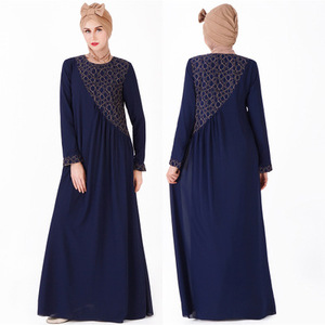Wholesale New <strong>Model</strong> Fashion Muslim <strong>Abaya</strong> Dress Slant Lace Design Dubai Chiffon Islamic Clothing <strong>Abaya</strong> - Product Image 3