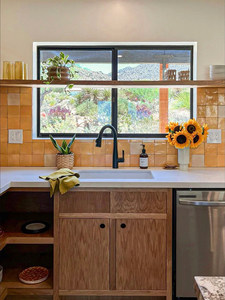 Carrelage mural de <span class=keywords><strong>cuisine</strong></span> Riad marocain, terre cuite rétro, dégradé orange, brique artisanale - Product Image 3
