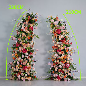 Dekorasi Pernikahan Gapura Bunga Latar Belakang Gaya Pedesaan Fotografi Acara Upacara Bunga Buatan untuk Pernikahan - Product Image 5