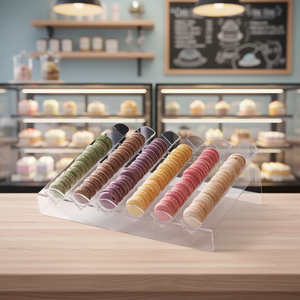 <span class=keywords><strong>Support</strong></span> de Présentation Portable Personnalisé en Acrylique pour Cartes, Plateau et Barre de Présentation pour Pâtisserie, Mariages, Traiteur et Fêtes - Product Image 3