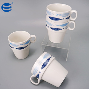 Hete Aanbieding! Nieuwe Bohemian Bone China Mokken op Maat, 4 Stuks, Stapelbaar, met Hendel, voor Terug naar School en Thuisgebruik - Product Image 2