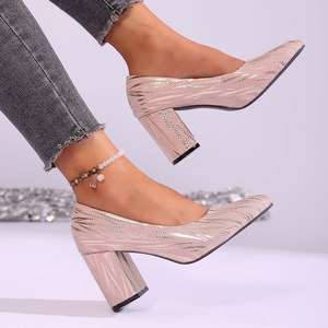 Zapatos de Tacón Alto con Estampado de Serpiente para Mujer, Sandalias de Tacón Alto, Diseño Clásico, Cómodas, Cierre Deslizante, Tendencia de Moda Primavera Verano - Product Image 6