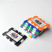 Jetons de poker rectangulaires personnalisés de haute qualité, jetons de casino, jetons de poker Las Vegas, marqueurs de balle de golf, jetons de boisson avec logo personnalisé