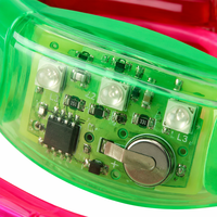 Bracelet LED en silicone activé par le son, logo personnalisé, lumineux, pour fêtes, concerts, cheerleading, vente en gros