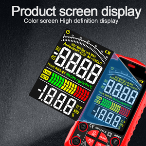 ZL118 Şarj Edilebilir Multimetre Test Cihazı 6000 Sayım LCD Ekranlı AC/DC Ampermetre Voltmetre Akım Direnç Diyot Testi Otomatik - Product Image 2