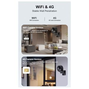 กล้องวงจรปิดแบตเตอรี่ขนาดเล็ก4G WiFi 3MP okam mini พลังงานต่ำสองทาง PIR เครือข่ายตรวจจับกล้องวงจรปิดไร้สายในร่มกล้อง4G - Product Image 3