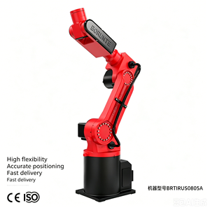 Robot Industrial de Seis Ejes BORUNTE BRTIRUS0805A con Motor de Engranajes, Capacidad de Carga de 5 kg, Alta Precisión de Repetición para Procesos de Empaquetado Automatizado - Product Image 3