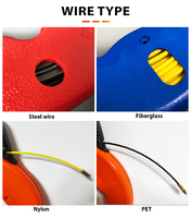 Ruban de poisson en fil de fibre 4mm 30m outils d'électricien, extracteur de câble de bande de poisson en fibre d'acier Nylon PET