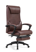 Chaise de bureau pivotante en cuir moderne avec hauteur réglable et base en acier pour bureau à domicile et usage commercial